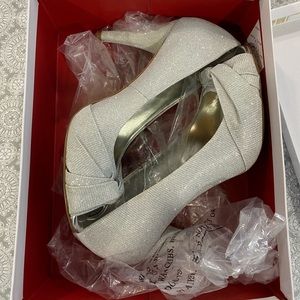 Silver High Heels